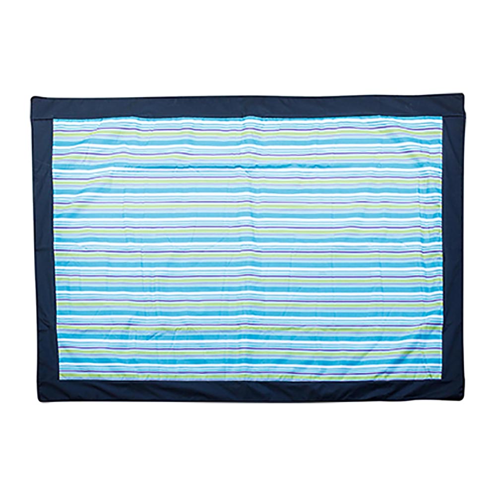 Light Blu Stripes Burleigh Extra Large Picnic Rug